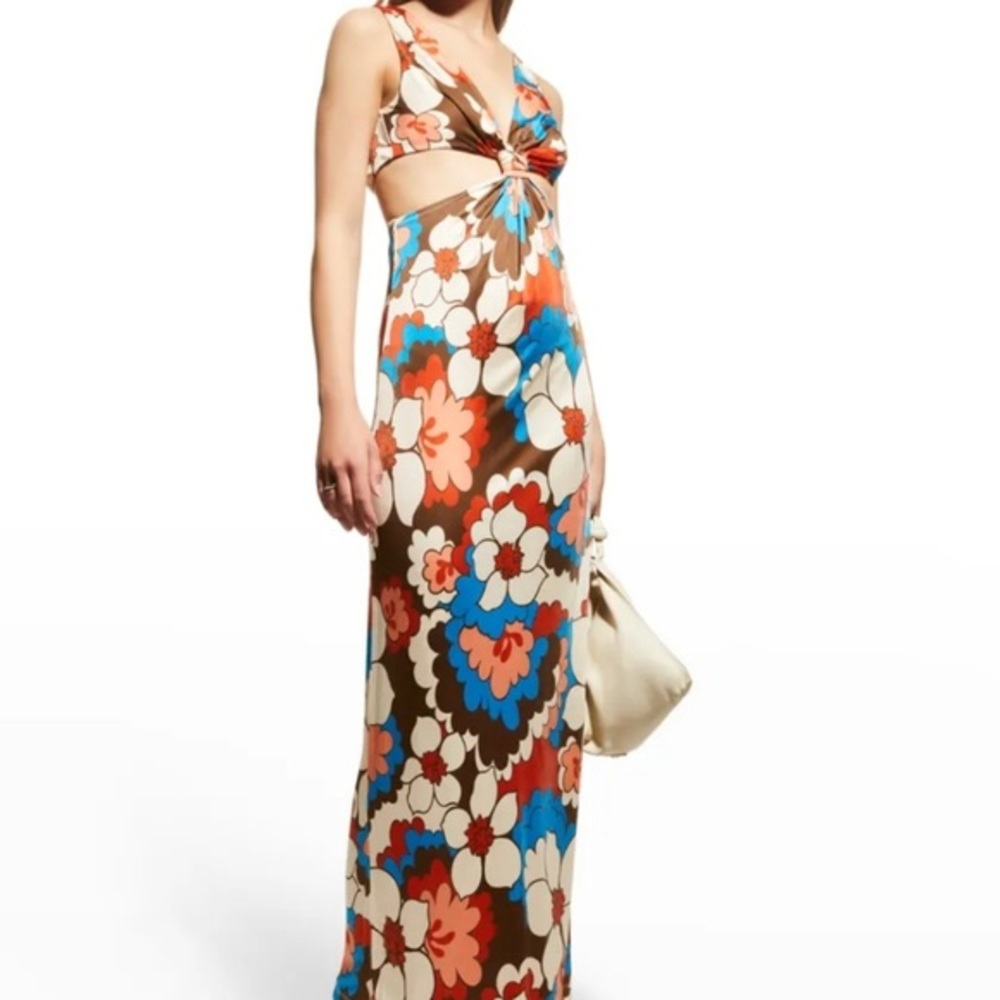 EUC Ronny Kobo retro 70’s inspired cut out dress. - Picture 3 of 5